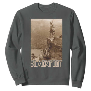 Blackfoot Native American Indians At Glacier National Park Sweatshirt