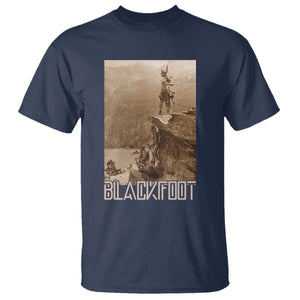 Blackfoot Native American Indians At Glacier National Park T Shirt