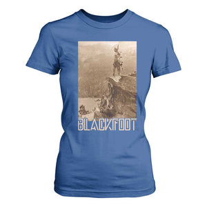 Blackfoot Native American Indians At Glacier National Park T Shirt For Women