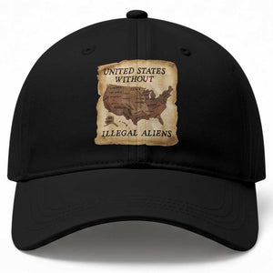 United States Without Illegal Aliens Baseball Cap Native Land Map