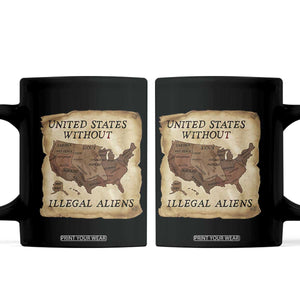 United States Without Illegal Aliens Coffee Mug Native Land Map