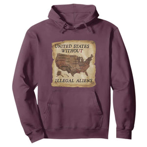 United States Without Illegal Aliens Hoodie Native Land Map