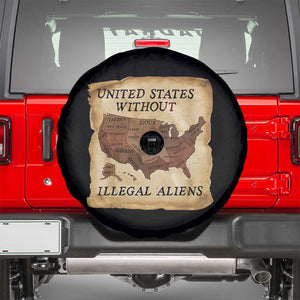 United States Without Illegal Aliens Spare Tire Cover Native Land Map