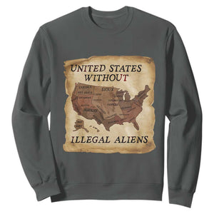 United States Without Illegal Aliens Sweatshirt Native Land Map