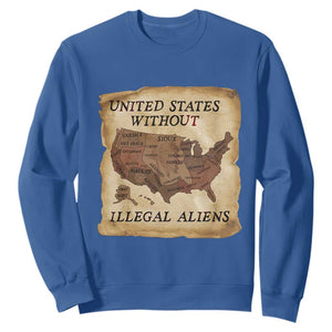 United States Without Illegal Aliens Sweatshirt Native Land Map