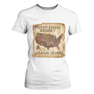 United States Without Illegal Aliens T Shirt For Women Native Land Map