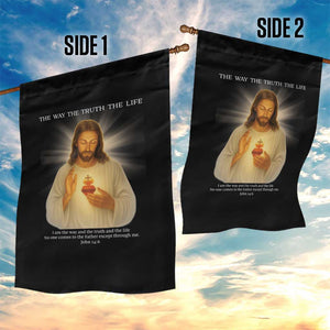 Jesus Christian Christmas Garden Flag Cross Bible Verse Inspirational TS14 Print Your Wear