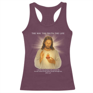 Jesus Christian Christmas Racerback Tank Top Cross Bible Verse Inspirational TS14 Maroon Print Your Wear