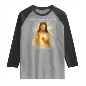 Jesus Christian Christmas Raglan Shirt Cross Bible Verse Inspirational TS14 Sport Gray Black Print Your Wear