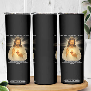 Jesus Christian Christmas Skinny Tumbler Cross Bible Verse Inspirational TS14 Print Your Wear
