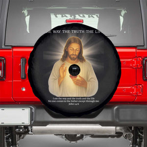 Jesus Christian Christmas Spare Tire Cover Cross Bible Verse Inspirational TS14 Black Print Your Wear