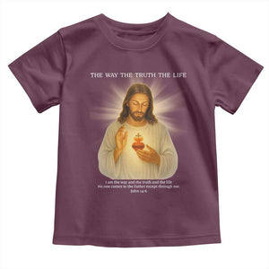 Jesus Christian Christmas Toddler T Shirt Cross Bible Verse Inspirational TS14 Maroon Print Your Wear