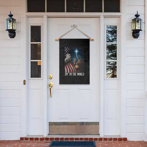 Jesus Christian Garden Flag American Flag Joy To The World Christmas TS14 Print Your Wear