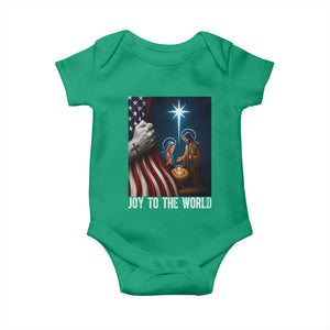 Jesus Christian Baby Onesie American Flag Joy To The World Christmas TS14 Irish Green Print Your Wear