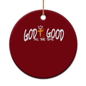 Jesus Christian Ceramic Ornament God Is Good All The Time TS14 1pc Red Print Your Wear
