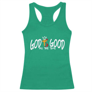 Jesus Christian Racerback Tank Top God Is Good All The Time TS14 Irish Green Print Your Wear