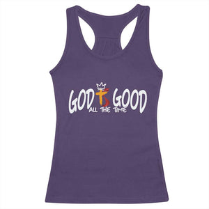 Jesus Christian Racerback Tank Top God Is Good All The Time TS14 Purple Print Your Wear
