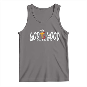 Jesus Christian Tank Top God Is Good All The Time TS14 Deep Heather Print Your Wear
