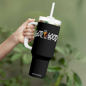 Jesus Christian Tumbler With Handle God Is Good All The Time TS14 Print Your Wear