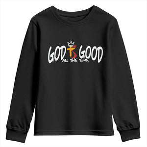 Jesus Christian Youth Sweatshirt God Is Good All The Time TS14 Black Print Your Wear