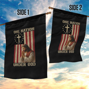 Jesus Christian Garden Flag One Nation Under God TS14 Print Your Wear