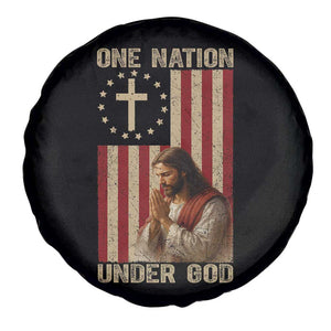 Jesus Christian Spare Tire Cover One Nation Under God TS14 Print Your Wear