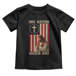 Jesus Christian Toddler T Shirt One Nation Under God TS14 Black Print Your Wear
