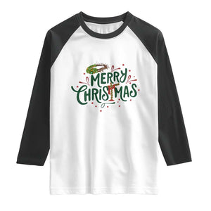 Jesus Christian Christmas Raglan Shirt TS14 White Black Print Your Wear