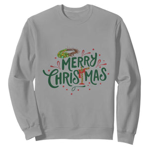 Jesus Christian Christmas Sweatshirt TS14 Sport Gray Print Your Wear