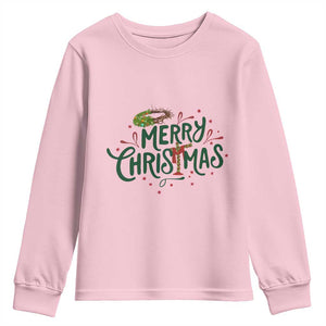 Jesus Christian Christmas Youth Sweatshirt TS14 Light Pink Print Your Wear
