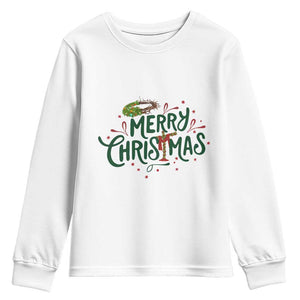 Jesus Christian Christmas Youth Sweatshirt TS14 White Print Your Wear