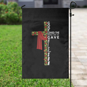 Jesus Christian Christmas Garden Flag God So Loved The World That He Gave His Only Son TS14 Print Your Wear