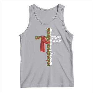 Jesus Christian Christmas Tank Top God So Loved The World That He Gave His Only Son TS14 Athletic Heather Print Your Wear