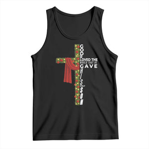 Jesus Christian Christmas Tank Top God So Loved The World That He Gave His Only Son TS14 Black Print Your Wear