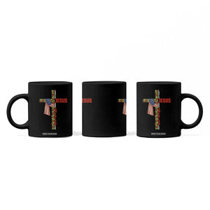 Jesus Patriotic Christmas Coffee Mug Loves Jesus And America Too TS14 Print Your Wear