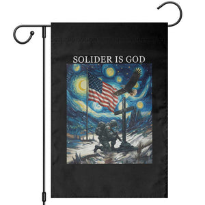 Solider Army Christian Garden Flag Cross Starry Night Faith Patriotic Jesus TS14 Black Print Your Wear