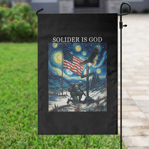 Solider Army Christian Garden Flag Cross Starry Night Faith Patriotic Jesus TS14 Print Your Wear