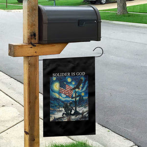 Solider Army Christian Garden Flag Cross Starry Night Faith Patriotic Jesus TS14 Print Your Wear