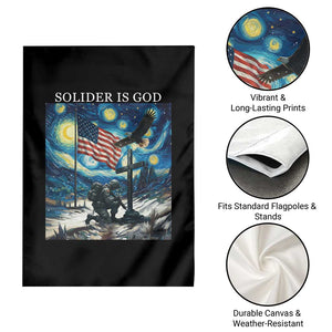 Solider Army Christian Garden Flag Cross Starry Night Faith Patriotic Jesus TS14 Print Your Wear