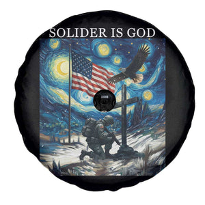 Solider Army Christian Spare Tire Cover Cross Starry Night Faith Patriotic Jesus TS14 Print Your Wear