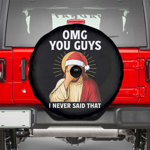 Funny Santa Christmas Spare Tire Cover OMG You Guys I Never Said That TS14 Black Print Your Wear