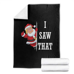 Funny Trump Christmas Throw Blanket I Saw That Meme TS14 Black Print Your Wear