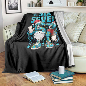 67 Six Seven Christmas Throw Blanket Funny Italian Brainrot Meme TS14 Print Your Wear