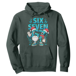 67 Six Seven Christmas Hoodie Funny Italian Brainrot Meme TS14 Dark Forest Green Print Your Wear
