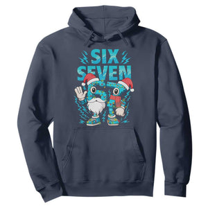 67 Six Seven Christmas Hoodie Funny Italian Brainrot Meme TS14 Navy Print Your Wear