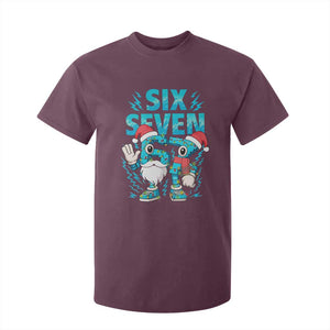 67 Six Seven Christmas T Shirt For Kid Funny Italian Brainrot Meme TS14 Maroon Print Your Wear