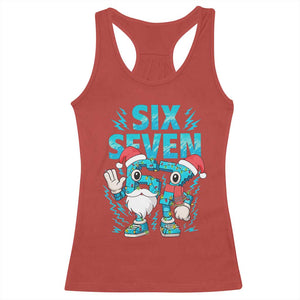 67 Six Seven Christmas Racerback Tank Top Funny Italian Brainrot Meme TS14 Red Print Your Wear