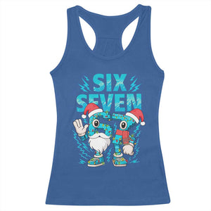 67 Six Seven Christmas Racerback Tank Top Funny Italian Brainrot Meme TS14 Royal Blue Print Your Wear
