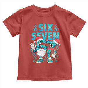 67 Six Seven Christmas Toddler T Shirt Funny Italian Brainrot Meme TS14 Red Print Your Wear