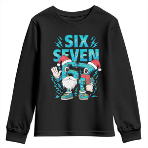 67 Six Seven Christmas Youth Sweatshirt Funny Italian Brainrot Meme TS14 Black Print Your Wear